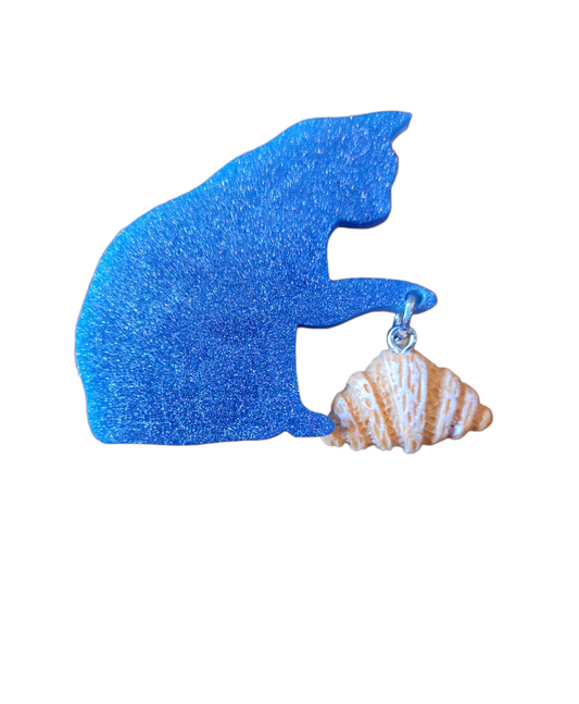 Cat with croissant (Magnet)