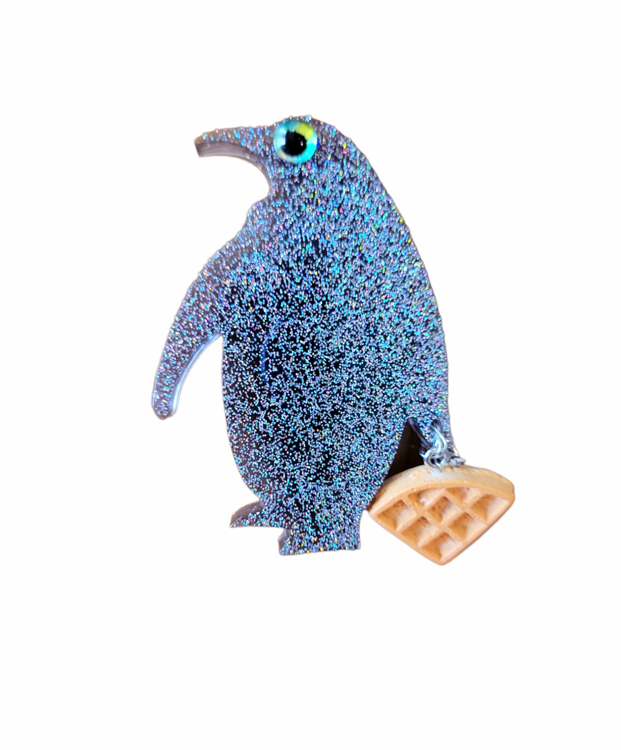 Penguin waffle thief (Magnet)