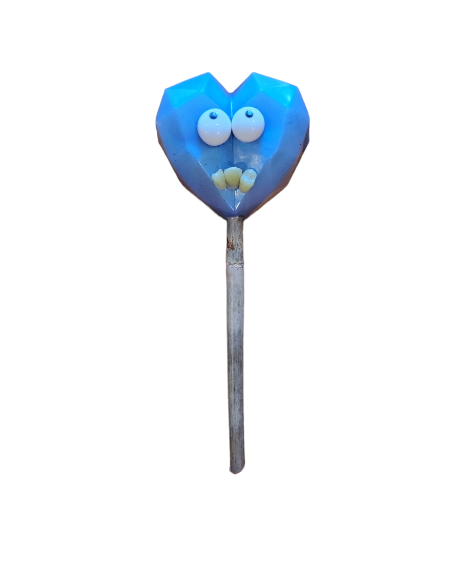 Plant decor stake (Heart monster)