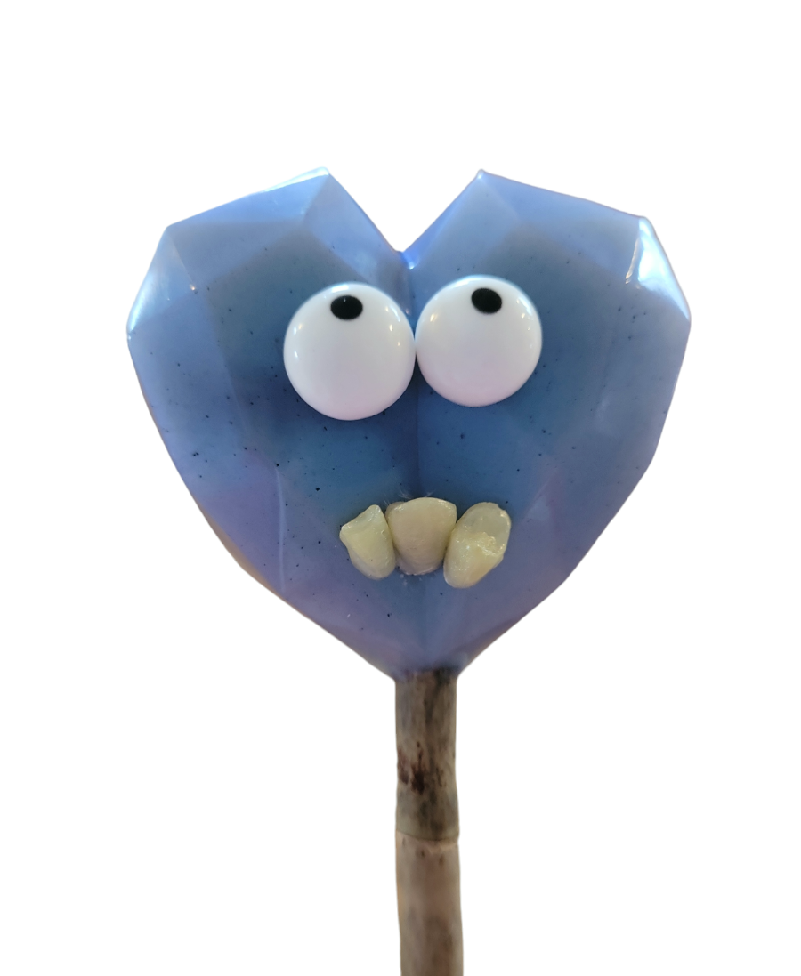 Plant decor stake (Heart monster)