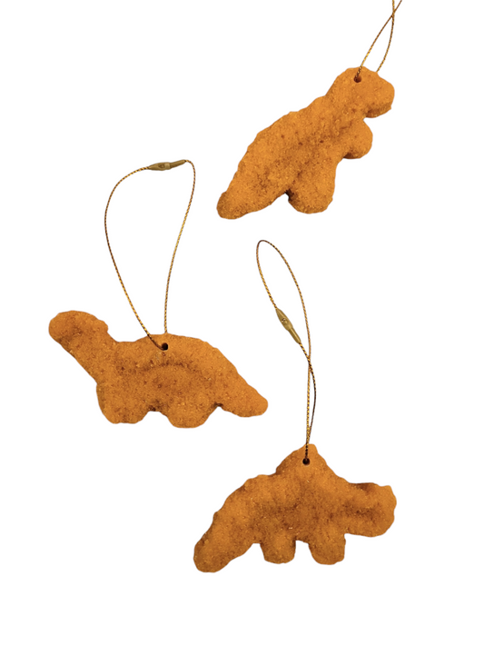 Dino chicken nuggets (ornaments)