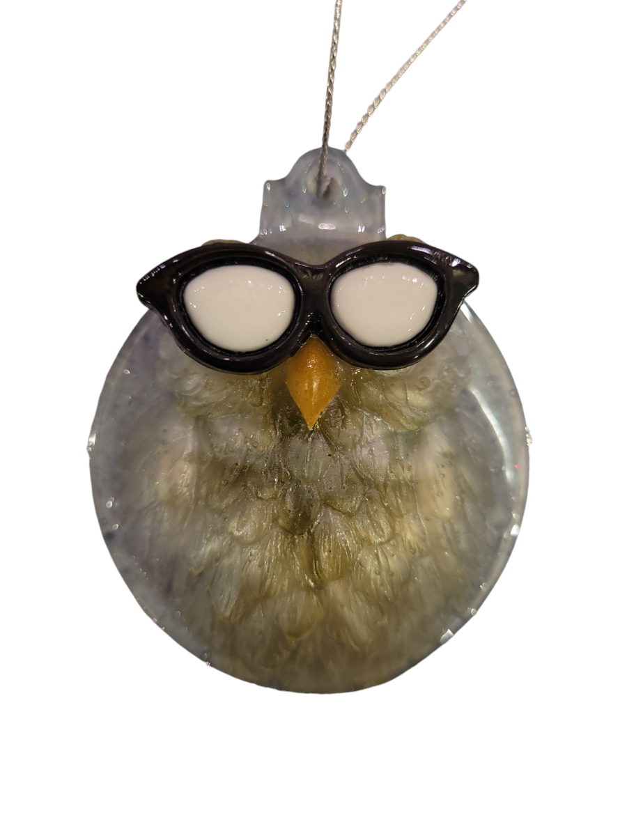 Owl with sunglasses (ornaments)