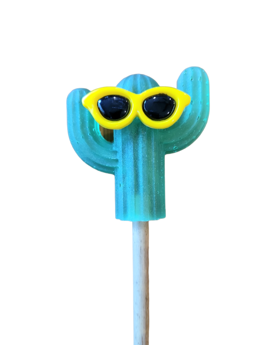 Plant decor stake (Cactus with sunglasses)